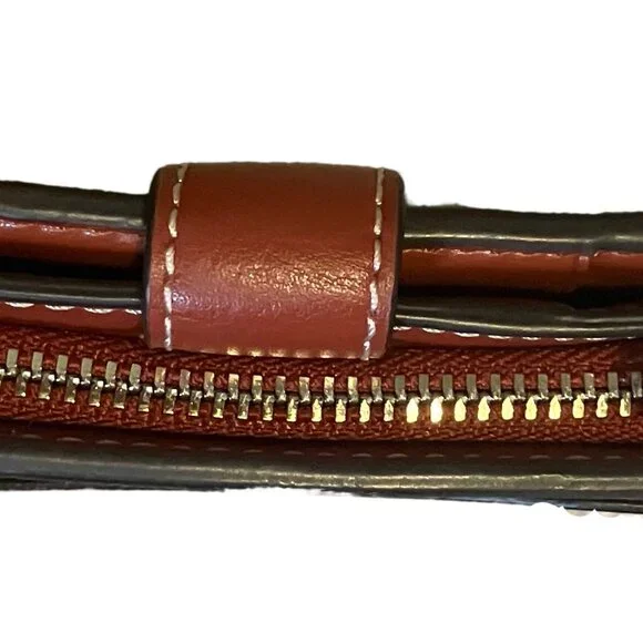 EUC Coach Medium Corner Zip Wallet in Signature Canvas - Picture 4 of 11